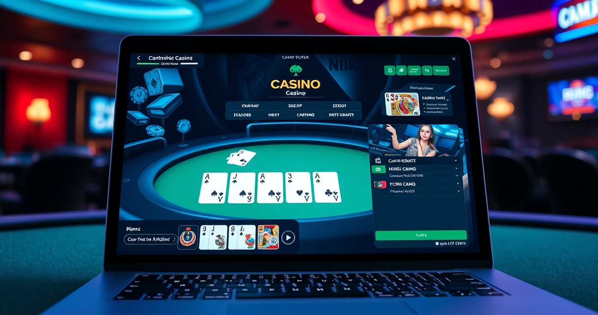 Poker online e jogos de cassino